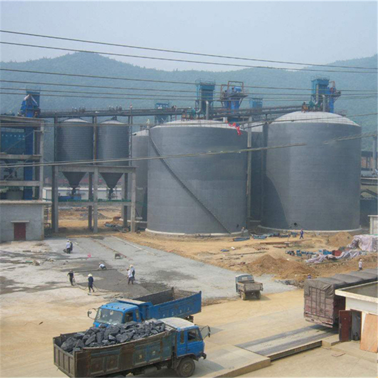 金昌水泥钢板仓2座3000吨青岛项目进入施工